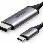 Ugreen HDMI 2.0 Braided Cable HDMI male - USB-C male 1.5m Μαύρο 50570