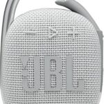JBL Clip 4 JBLCLIP4WHT Portable Bluetooth Speaker Waterproof IP67 White 5W με διάρκεια μπαταρίας έως 10 ώρες