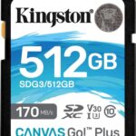 Kingston Canvas Go Plus SDXC 512GB Class 10 U3 V30 UHS-I SDG3/512GB