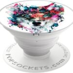 PopSockets PopGrip Κινητού Wolf Colorful 842978134338