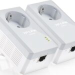 TP-LINK TL-PA4010P KIT v3 Powerline Διπλό για Ενσύρματη Σύνδεση με Passthrough Πρίζα και Θύρα Ethernet