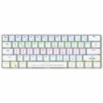 Armaggeddon MBA-61RW Starling Ασύρματο Gaming Μηχανικό Πληκτρολόγιο 60% με Hot-Swappable Outemu Blue διακόπτες και RGB φωτισμό (Αγγλικό US) Λευκό