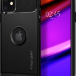 Spigen Rugged Armor Back Cover Σιλικόνης Matte Black (iPhone 11) 076CS27183