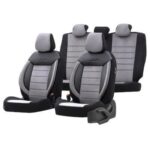 Σετ Καλύμματα Αυτοκινήτου 11τμχ Δερματίνη Comfortline Design Μαύρα/Γκρι CMF-206 11778 Otom