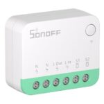 Sonoff MINIR4M Smart Ενδιάμεσος Διακόπτης, 2 κανάλια, Wi-Fi, 10A, σε Λευκό Χρώμα