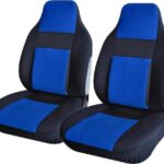 Μπροστινά Καλύμματα Αυτοκινήτου 2τμχ Πολυεστερικά Easy Fit Μπλε 14300 Autoline