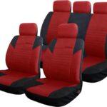 Σετ Καλύμματα Αυτοκινήτου 9τμχ Πολυεστερικά Calibre Κόκκινα 13294 Autoline