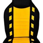 Πλατοκάθισμα Αυτοκινήτου 1τμχ Δερματίνη Slide Κίτρινο 21602 Autoline