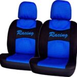 Μπροστινά Καλύμματα Αυτοκινήτου 2τμχ Πολυεστερικά Polymesh Racing Μπλε 11419 Autoline