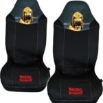 Μπροστινά Καλύμματα Αυτοκινήτου 2τμχ Πολυεστερικά 10107 Μαύρα Autoline