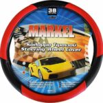 Κάλυμμα Τιμονιού Αυτοκινήτου με Διάμετρο 38εκ. από Δερματίνη Κόκκινο 13960 Autoline