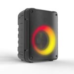 Akai ABTS-V10 Φορητό ηχείο Bluetooth με USB, LED, FM, TWS για σύνδεση με δεύτερο και υποδοχή για μικρόφωνο σε Μαύρο Χρώμα– 10 W