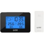 First Austria FA-2461-6-BA Ασύρματος Μετεωρολογικός Σταθμός Ψηφιακός Μαύρος  First Austria FA-2461-6-BA Ασύρματος μετεωρολογικός σταθμός με αισθητήρα εξωτερικού χώρου και ξυπνητήρι