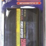Inverter Αυτοκινήτου 250W για Μετατροπή 12V DC σε 220V AC 10055 Autoline