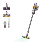 Dyson V15 Detect Absolute Yellow/Iron/Nickel Επαναφορτιζόμενη Σκούπα Stick & Χειρός Ασημί 446986-01