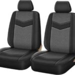 Μπροστινά Καλύμματα Αυτοκινήτου 2τμχ Πολυεστερικά Γκρι 11611 Auto Gs