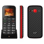 NSP 2000DS Dual SIM Κινητό με Μεγάλα Κουμπιά Black Red
