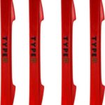 Προστατευτικά Αντικρουστικά για Πόρτες Αυτοκινήτου 4τμχ Κόκκινο Type-R  11525 Autoline