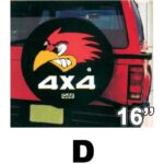 Κάλυμμα Ρεζέρβας Αυτοκινήτου 4x4 16" Red Hawk Universal 11242 Autoline