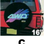 Κάλυμμα Ρεζέρβας Αυτοκινήτου 4x4 16" Μπλε Χρώμα 4WD 11242 Autoline