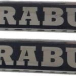 Αυτοκόλλητα Σήματα Brabus για Γρίλιες Αυτοκινήτου 2τμχ 42064 Auto Gs