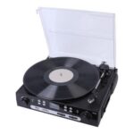 Πικάπ με Ενσωματωμένα Ηχεία Μαύρο ATT-15C Akai