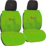 Σετ Πλατοκαθίσματα Αυτοκινήτου 2τμχ Πετσετέ Racing Fresh Πράσινα 11505 Autoline