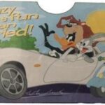 Ηλιοπροστασία Παρμπρίζ Αυτοκινήτου Εσωτερική με Βεντούζα Looney Tunes 130x60εκ. 13406 AUTO GS