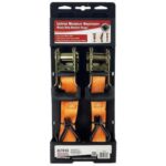 Ιμάντας Αποσκευών Αυτοκινήτου 460x3cm με Καστάνια Πορτοκαλί 2τμχ 17430 Auto Gs