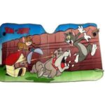 Ηλιοπροστασία Παρμπρίζ Αυτοκινήτου Εσωτερική με Βεντούζα Tom Jerry 130x60εκ. 13407 AUTO GS