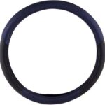 Κάλυμμα Τιμονιού Αυτοκινήτου με Διάμετρο 39εκ. Δερμάτινο Μαύρο/Μπλε 14150 Autoline