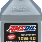 10W-40 PREMIUM PROTECTION MOTOR OIL (HIGH ZINC FORMULA) 100% SYNTHETIC 946ml AMOQT AMSOIL