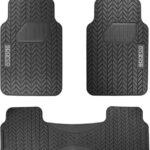 Σετ Πατάκια 3τμχ από Λάστιχο SPF501BK Sparco