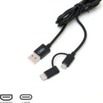 Osio OTU-495B Καλώδιο USB σε micro USB & USB TYPE C με αντάπτορα – 1 m
