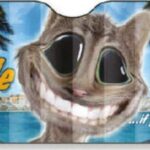 ΚΟΥΡΤΙΝΑΚΙ ΑΛΟΥΜΙΝΙΟΥ ΜΕ ΣΧΕΔΙΟ ΓΑΤΑ 145x70cm 10123 A AUTOLINE