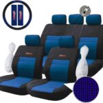 Σετ Καλύμματα Αυτοκινήτου 9τμχ Πολυεστερικό Διαιρούμενα 3 σε 1 WRC Μαύρο-Μπλε 10183.2 Autoline