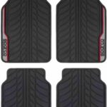 Σετ Πατάκια 4τμχ από Λάστιχο Μαύρο / Κόκκινο SPF507RD Sparco