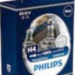 Λάμπες Αυτοκινήτου Racing Vision GT200 H4 Αλογόνου 3600K Θερμό Λευκό 12V 60/55W 2τμχ 12342RGTS2 Philips