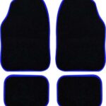 Πατάκι 4τμχ από Μοκέτα με Μπλε Ρέλι 14333.2 Autoline