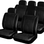 Σετ Καλύμματα Αυτοκινήτου 9τμχ Δερματίνη Platinum Μαύρα 13300 Autoline