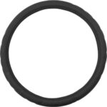 Κάλυμμα Τιμονιού Αυτοκινήτου Zig-Zag με Διάμετρο 38εκ. από Δερματίνη Μαύρο 11724 Autoline