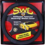 Κάλυμμα Τιμονιού Αυτοκινήτου με Διάμετρο 38εκ. Δερμάτινο Μαύρο 14328 Autoline