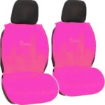 Σετ Πλατοκαθίσματα Αυτοκινήτου 2τμχ Πετσετέ Racing Fresh Ροζ 11505 Autoline