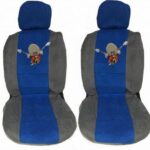 Σετ Καλύμματα Αυτοκινήτου 4τμχ Πετσετέ Sam Μπλε 11325 Auto Gs