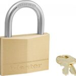 Μπρούτζινο Λουκέτο Πέταλο με Κλειδί 60mm 160060112 160EURD Master Lock