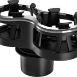 Ποτηροθήκη Αυτοκινήτου 2 Θέσεων για Κονσόλα Διπλή με Περιστρεφόμενη Βάση Μαύρο/Ασημί 22525 Auto Gs