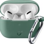 Cellular Line Bounce Θήκη Σιλικόνης με Γάντζο σε Πράσινο χρώμα για Apple AirPods Pro BOUNCEAIRPODSPROG