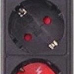 Crystal Audio CP4-1300-70 Πολύπριζο Ασφαλείας 4 Θέσεων με Διακόπτη και Καλώδιο 1.5m Μαύρο