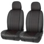 Σετ Πλατοκαθίσματα Αυτοκινήτου 2τμχ Elegance Μαύρα με Κόκκινη Ραφή 11620 Auto Gs