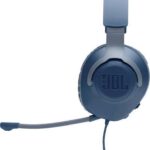 JBL Quantum 100 Over Ear Gaming Headset με σύνδεση 3.5mm Μπλε JBLQUANTUM100BLU